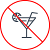 No alcohol icon